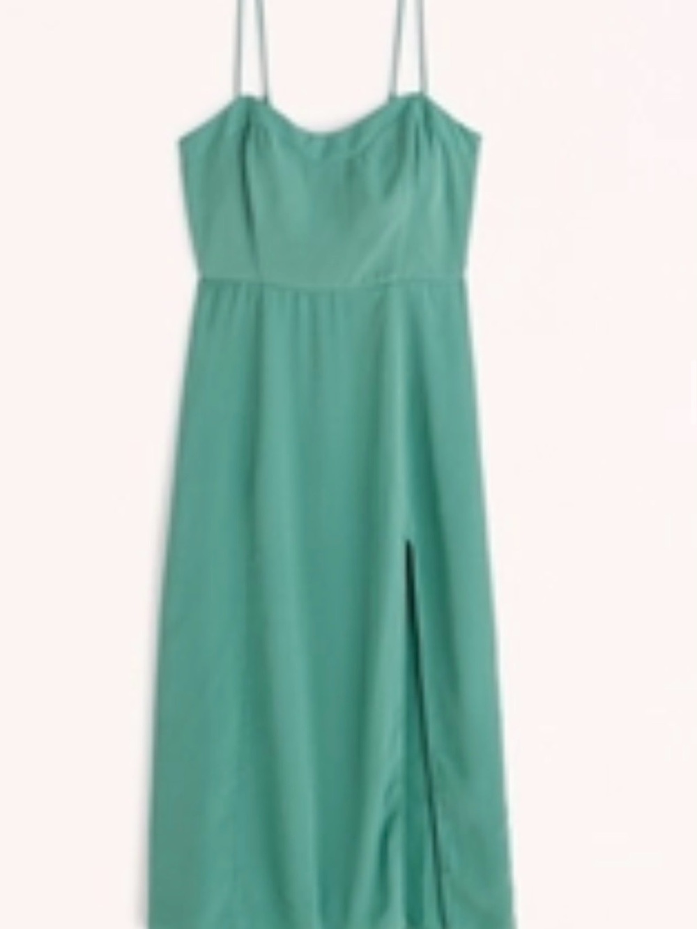 Abercrombie Teal Maxi Dress with Front Slit